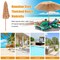 8 Feet Thatched Patio Umbrella with Steel Pole for Sun Shade Outdoor Pool Beach Garden Lawn